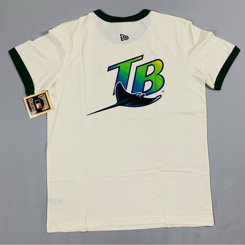 Eric Emanuel Cream Short Sleeve Tee Tampa Bay Rays